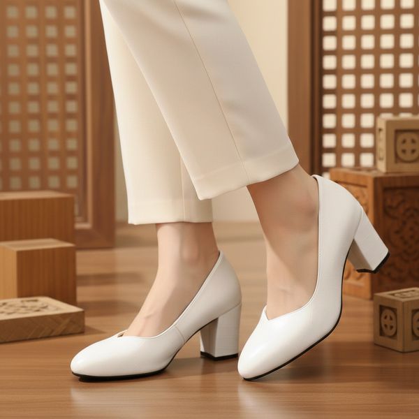 کفش مجلسی زنانه پاشنه 7 سانتی مدل روژان (2 رنگبندی)