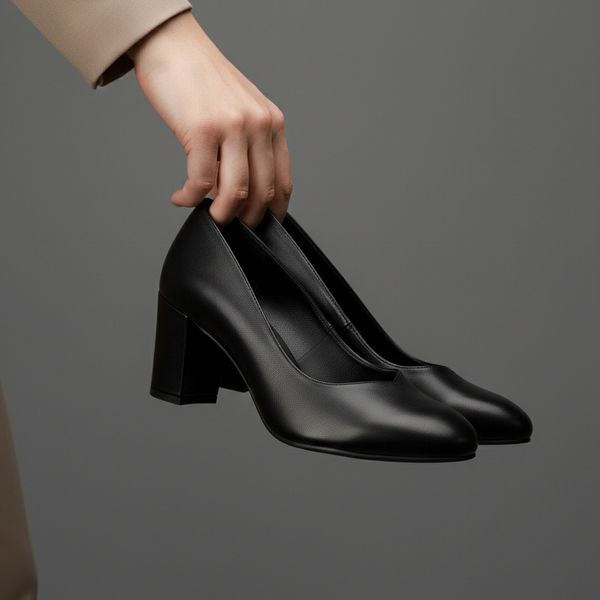 کفش مجلسی زنانه پاشنه 7 سانتی مدل روژان (2 رنگبندی)