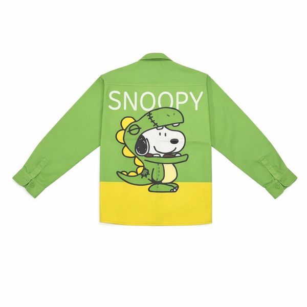 شومیز زنانه سبز مینیمال طرح کارتونی 024