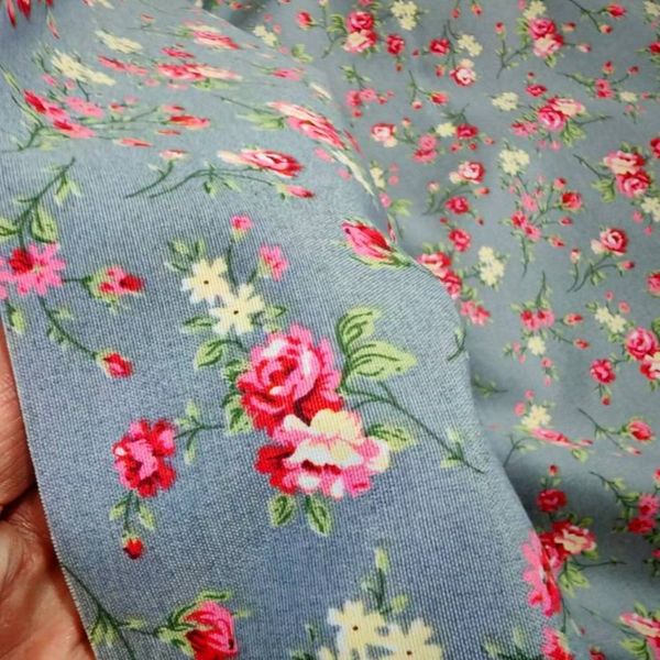 پارچه ملحفه طرح گلسا عرض 2 متر (گل قرمز)