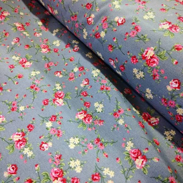 پارچه ملحفه طرح گلسا عرض 2 متر (گل قرمز)