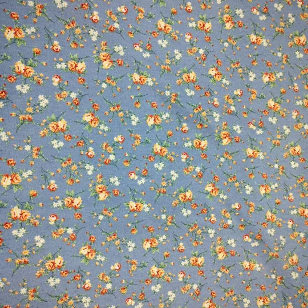 فروش اینترنتی پارچه ملحفه طرح گلسا عرض 2 متر (گل نارنجی)