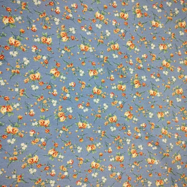 پارچه ملحفه طرح گلسا عرض 2 متر (گل نارنجی)