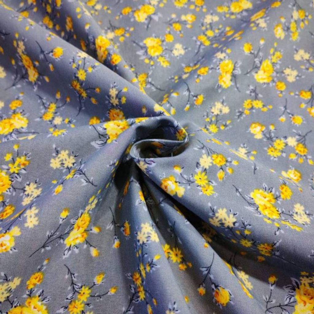 خرید انلاین پارچه ملحفه طرح گلسا عرض 2 متر (گل زرد)