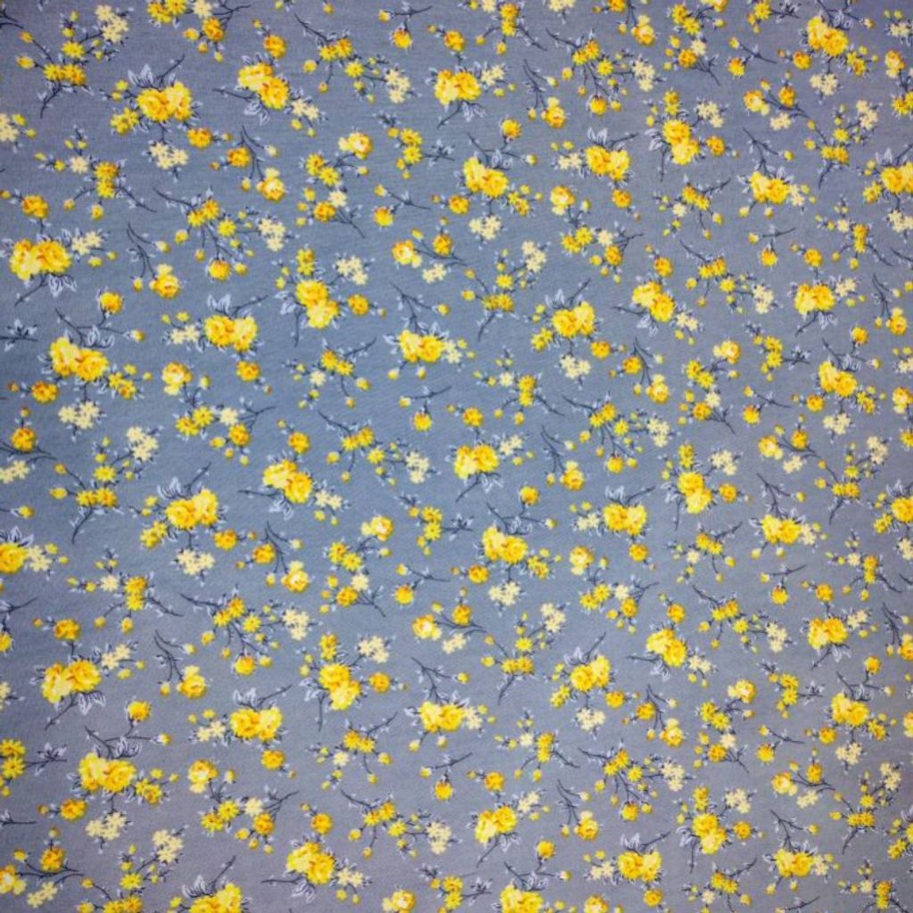 خرید انلاین پارچه ملحفه طرح گلسا عرض 2 متر (گل زرد)