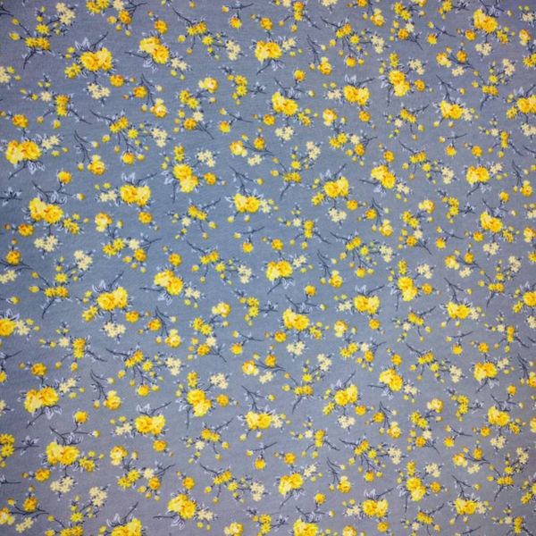 پارچه ملحفه طرح گلسا عرض 2 متر (گل زرد)