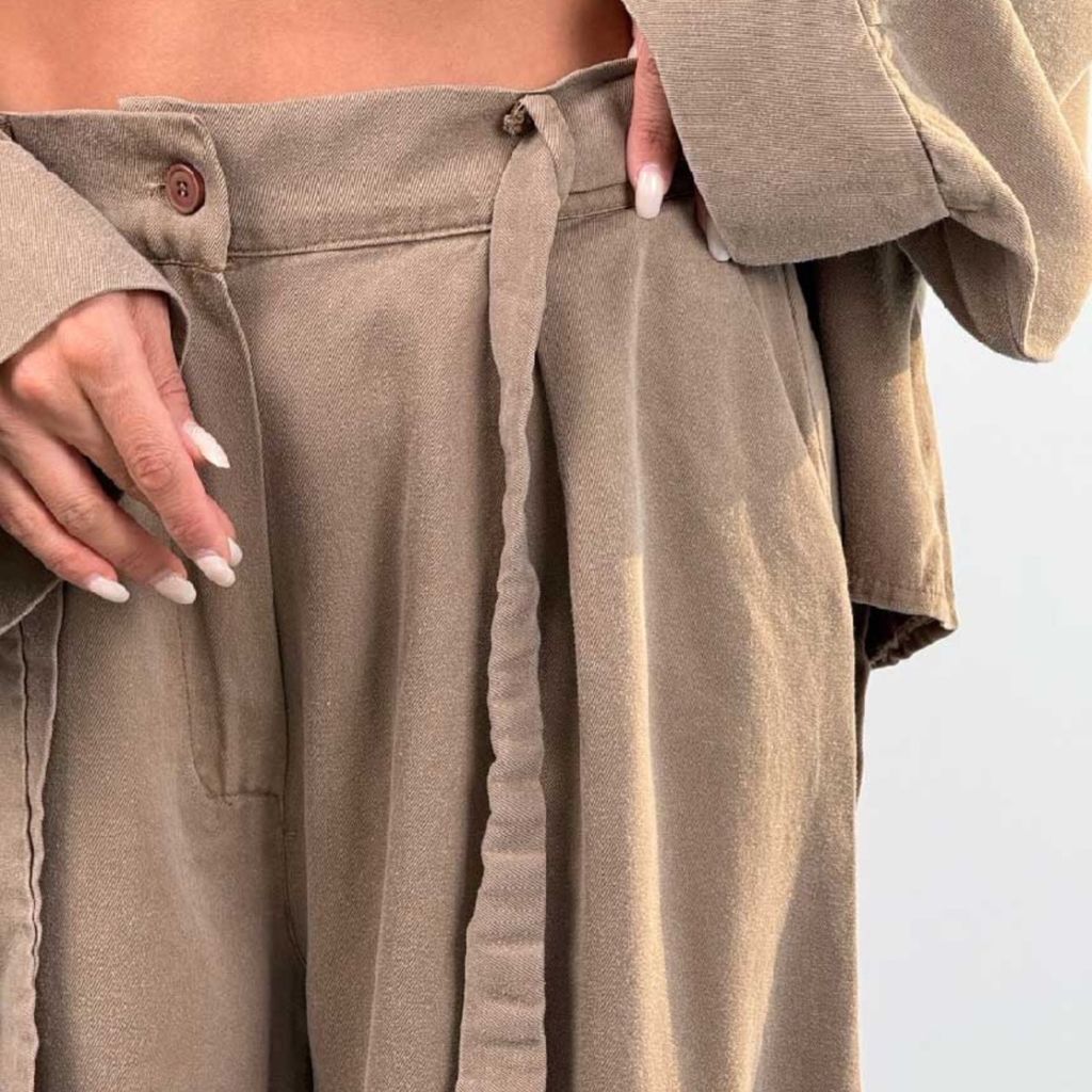 خرید انلاین ست شومیز شلوار جلو گره کد 160884