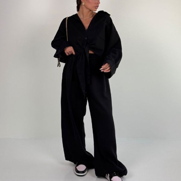 ست شومیز شلوار جلو گره کد 160884