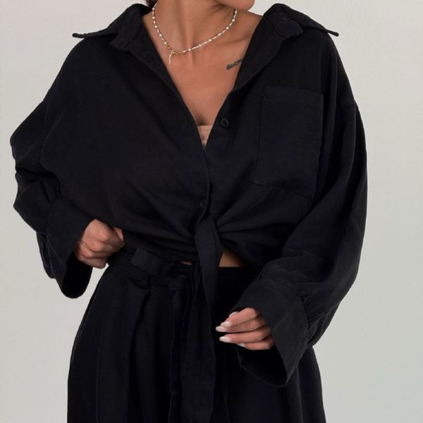 ست شومیز شلوار جلو گره کد 160884