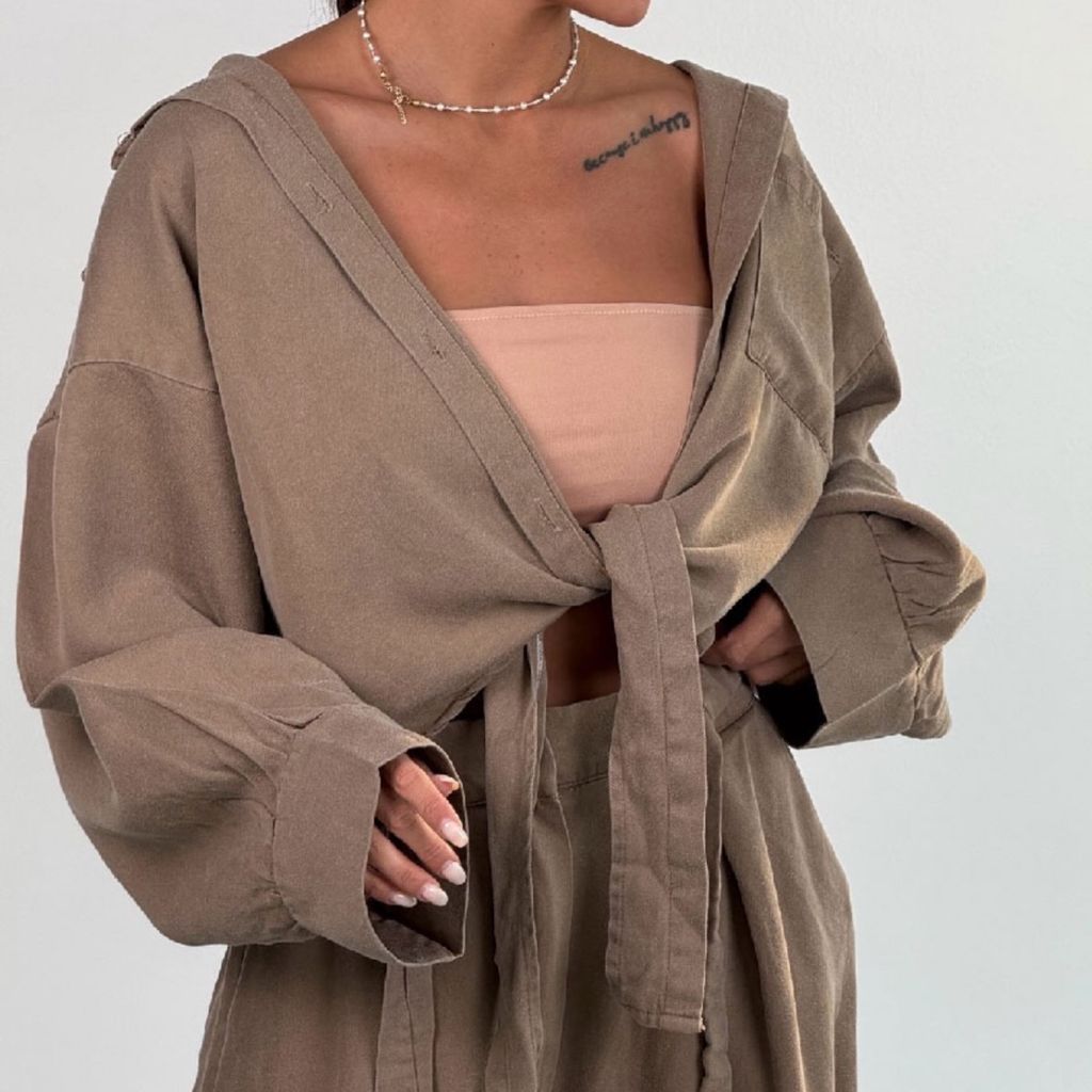 خرید انلاین ست شومیز شلوار جلو گره کد 160884