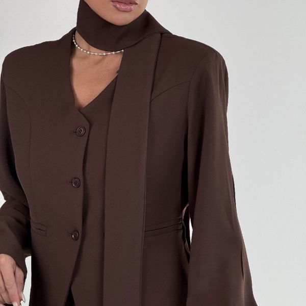 ست کت و شلوار کرپ کد 160893