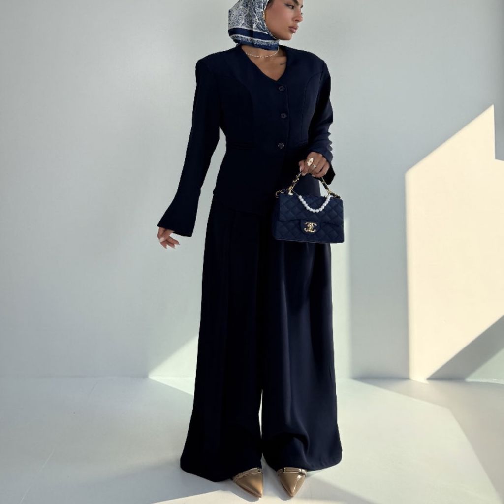 قیمت ارزان ست کت و شلوار کرپ کد 160893