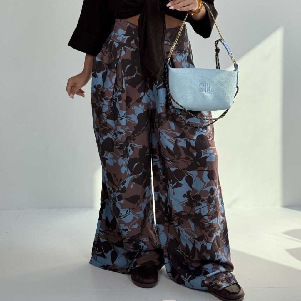 مشخصات ست شومیز و شلوار هاوایی کد 160885