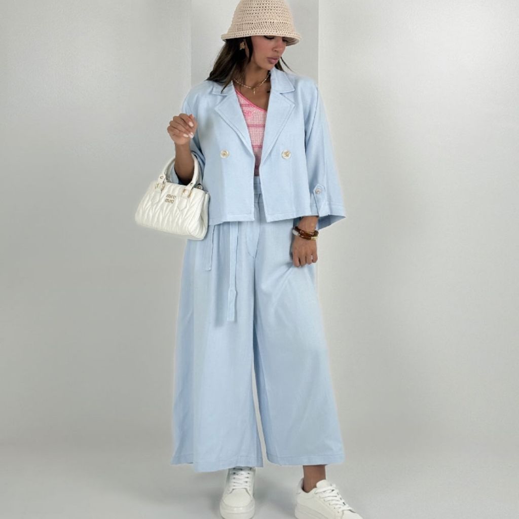 قیمت ارزان ست کت و شلوار لینن کد 160886