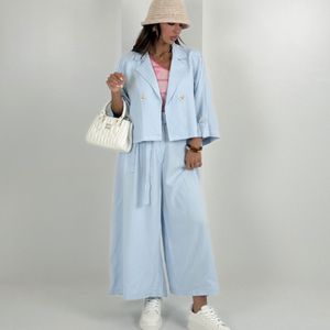 ست کت و شلوار لینن کد 160886