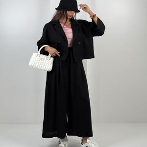 خرید اینترنتی ست کت و شلوار لینن کد 160886