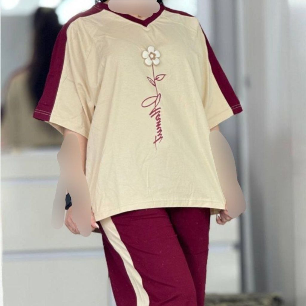 قیمت تیشرت شلوار گل برجسته