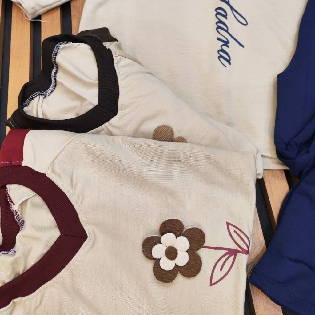 خرید آنلاین تیشرت شلوار گل برجسته