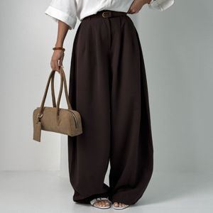 خرید اینترنتی شلوار پارچه ای کمربنددار کد 102175