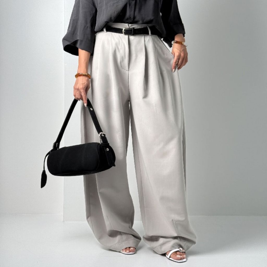 قیمت شلوار پارچه ای کمربنددار کد 102175