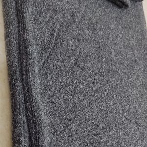 فروش اینترنتی ست بافت بلوز و شلوار پیچازی طوسی سیر زنانه