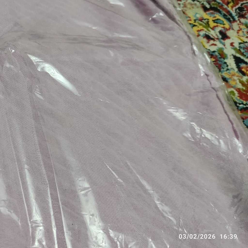 خرید آنلاین شال یاسی زنانه تک رنگ نخی منگوله دار