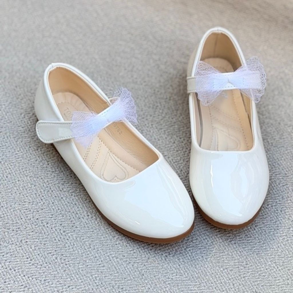 خرید اینترنتی قیمت کفش دخترانه طرح پاپیون توری از توباکو کد 4112902