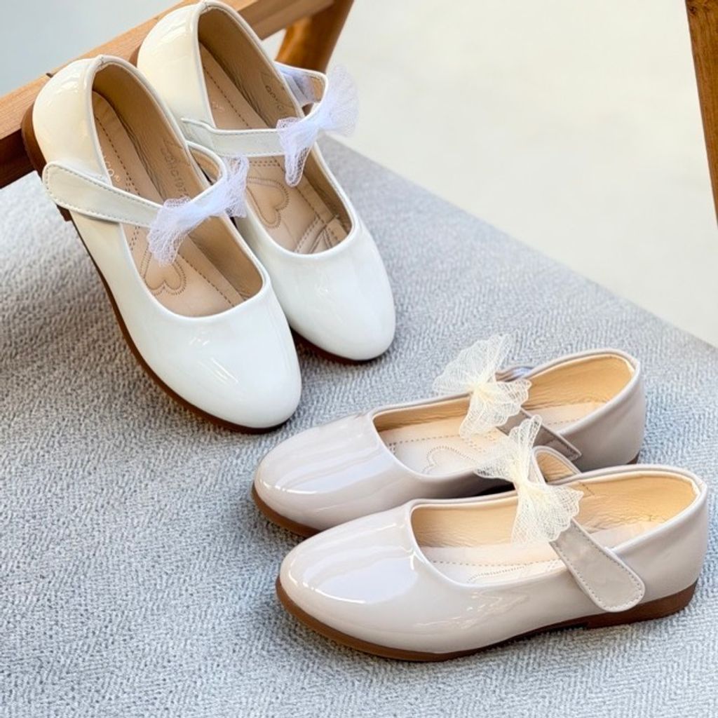 خرید اینترنتی قیمت کفش دخترانه طرح پاپیون توری از توباکو کد 4112902