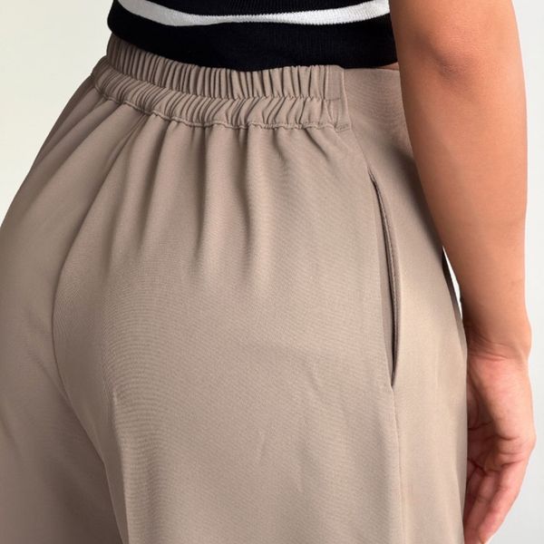 شلوار کرپ کمربندی کد 102159