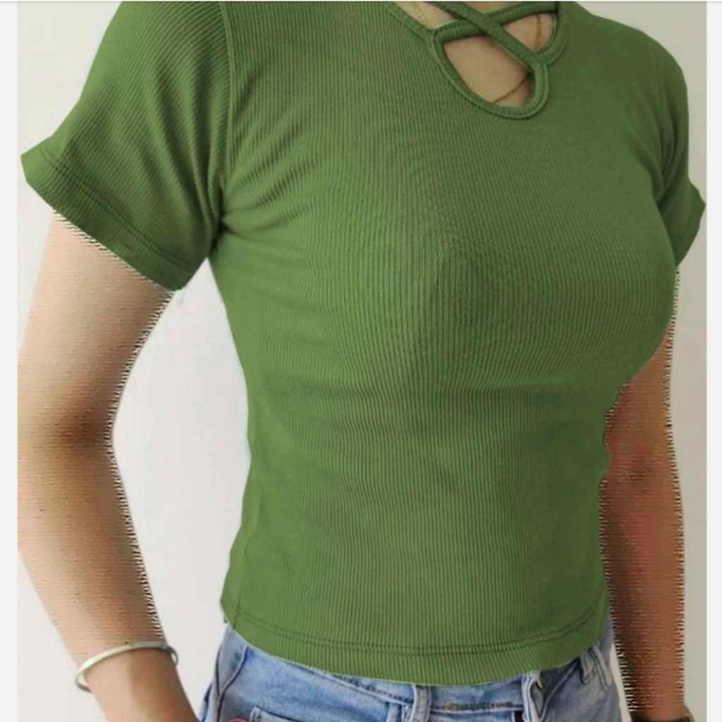 خرید اینترنتی کراپ کبریتی پنبه اشکی سایز نرمال قد 55