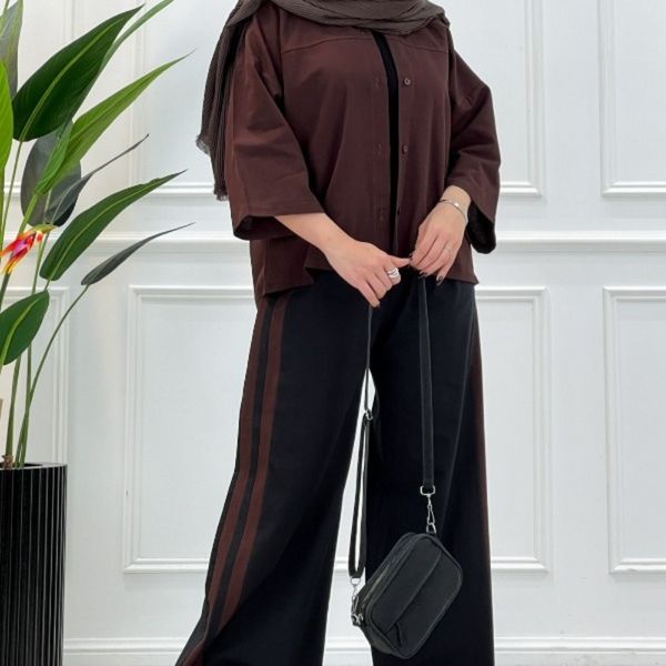 شومیز شلوار دو خط