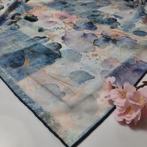 خرید اینترنتی قیمت روسری قواره 130 کرپ حریر سیمارو کد P3490