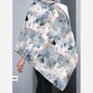 خرید اینترنتی قیمت روسری قواره 130 کرپ حریر سیمارو کد P3490