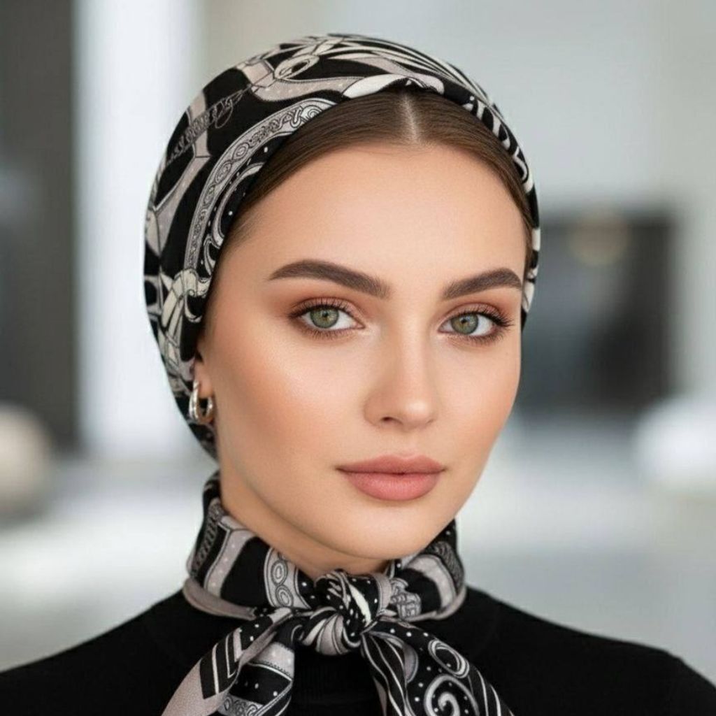 قیمت ارزان مینی اسکارف کشمیر طرحدار 450