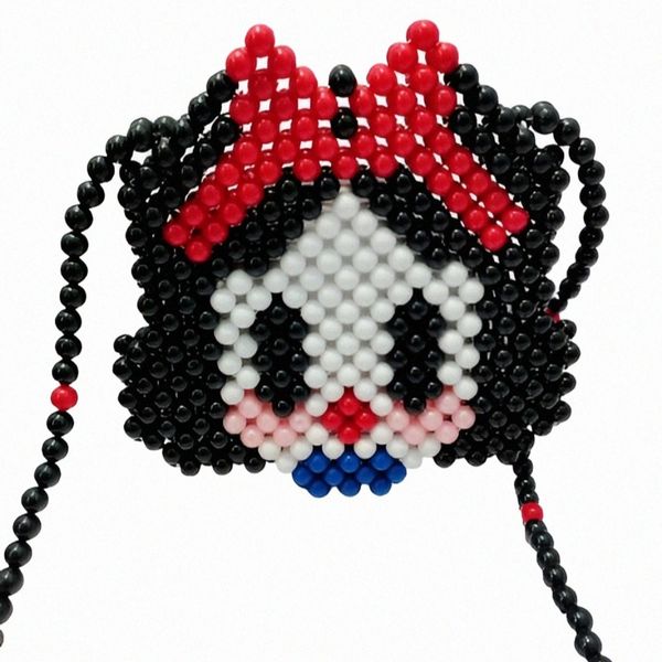 کیف  دست‌ساز مرواریدی سفید برفی و هفت کوتوله