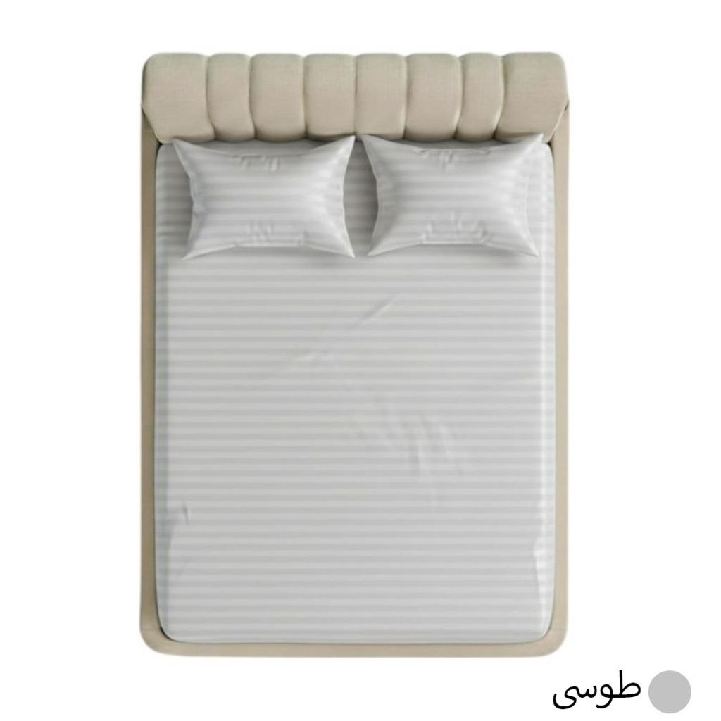 خرید انلاین روتختی کشدار هتلی دونفره عرض 180 (رنگ طوسی)