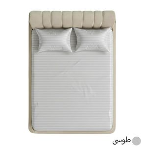 روتختی کشدار هتلی دونفره عرض 180 (رنگ طوسی)