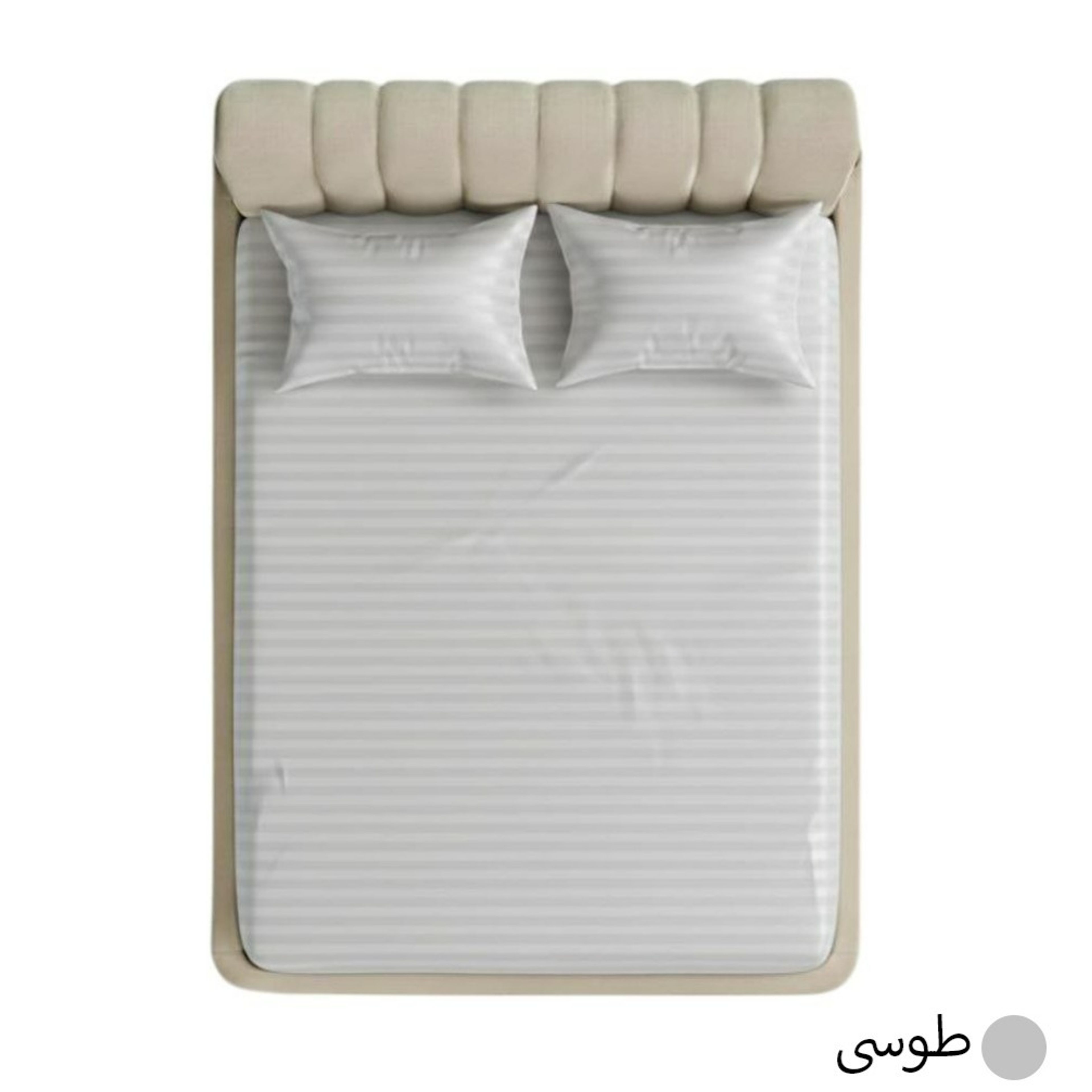 خرید انلاین روتختی کشدار هتلی دونفره عرض 180 (رنگ طوسی)
