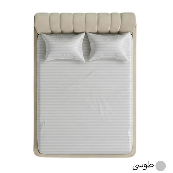 روتختی کشدار هتلی دونفره عرض 180 (رنگ طوسی)