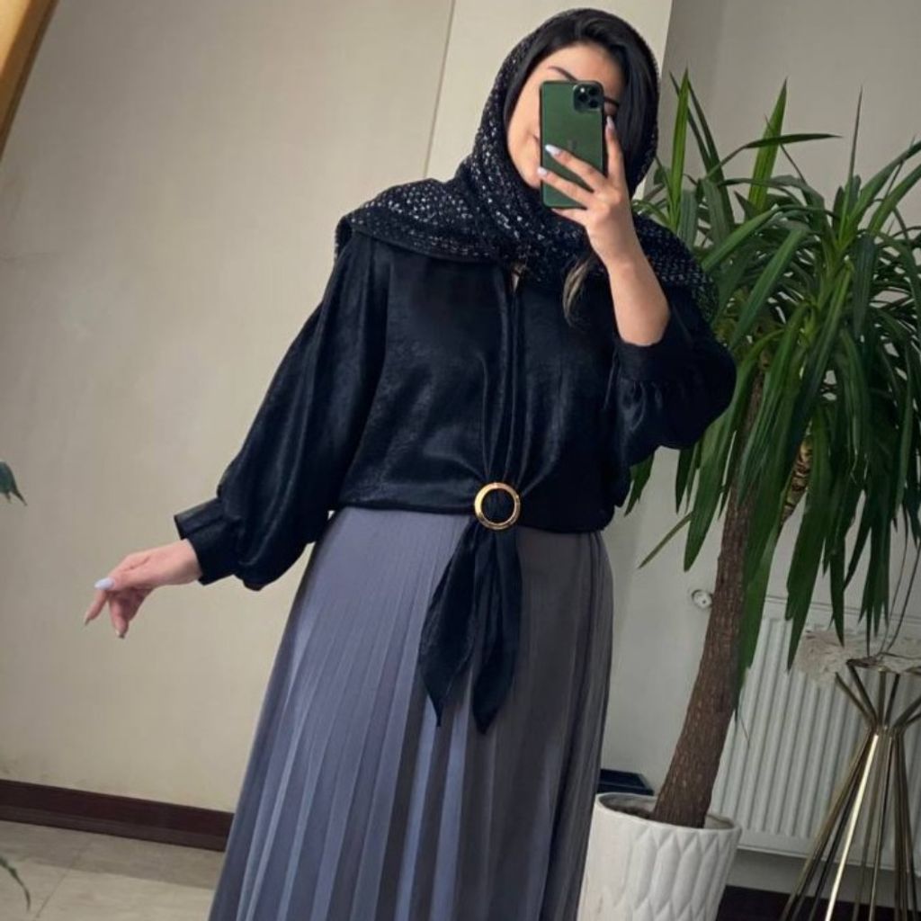 خرید انلاین شومیز گره‌ای ساتن