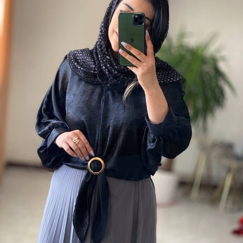 قیمت ارزان شومیز گره‌ای ساتن