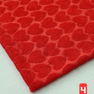 فروش اینترنتی پارچه حوله ای قلبی