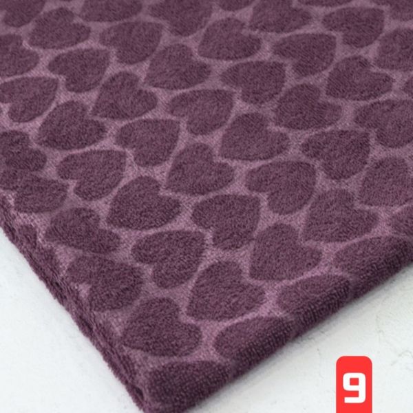 پارچه حوله ای قلبی