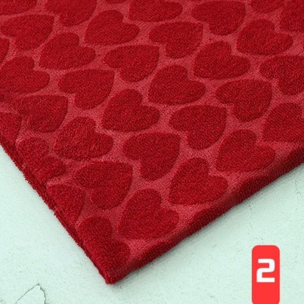 پارچه حوله ای قلبی