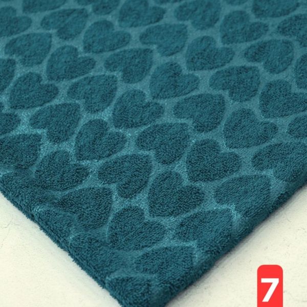 پارچه حوله ای قلبی