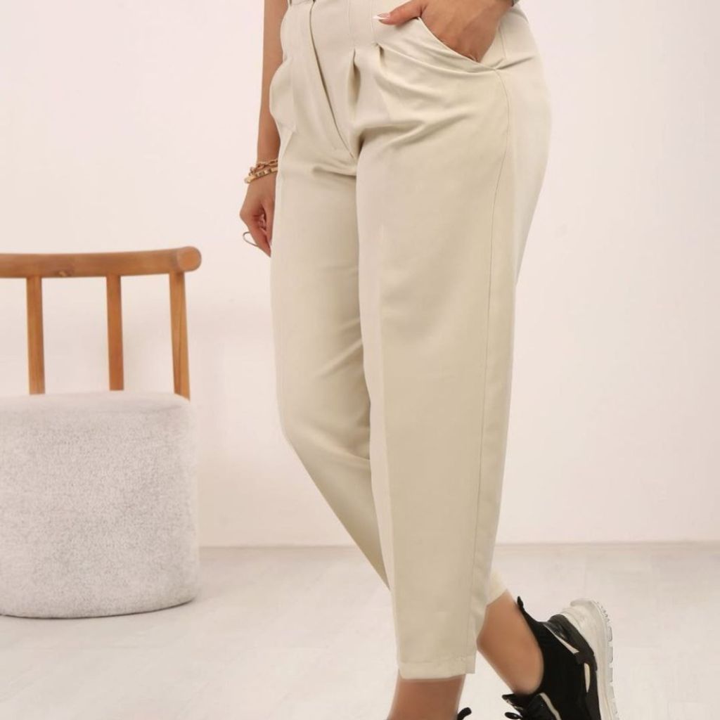 خرید اینترنتی شلوار مازراتی خمره ای مدل پانته‌آ قد 90