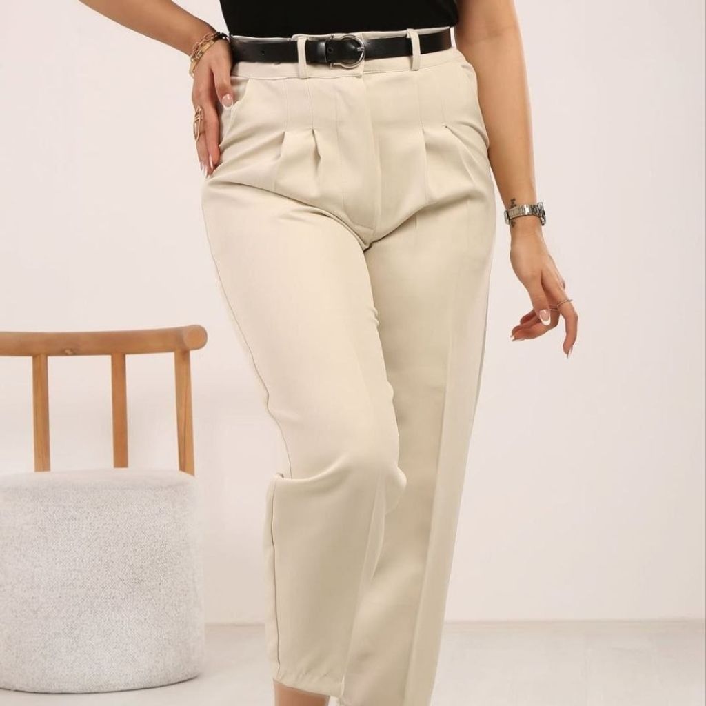 خرید آنلاین شلوار مازراتی خمره ای مدل پانته‌آ قد 90