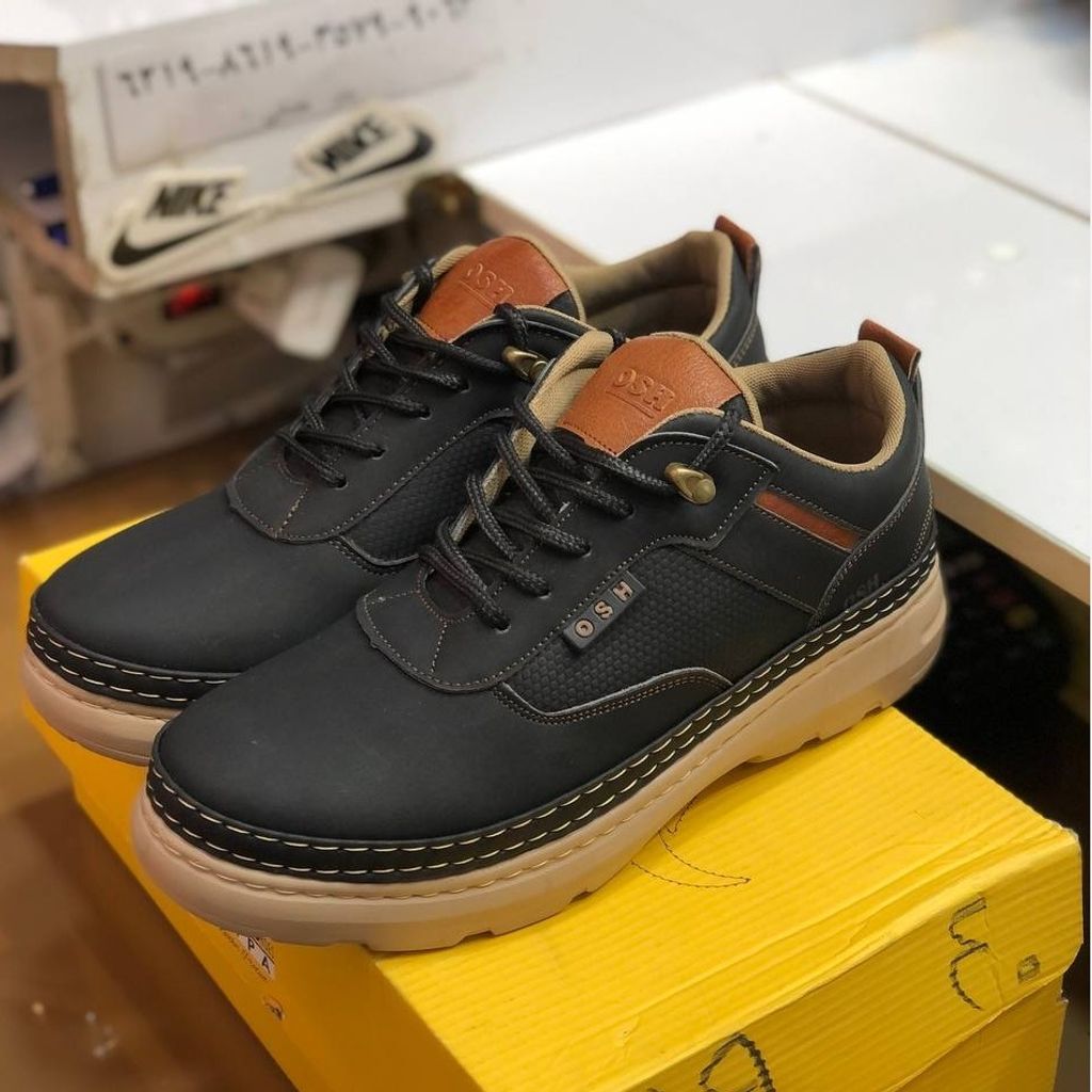 قیمت ارزان کفش چرم مردانه مدل فراز رنگ مشکی 