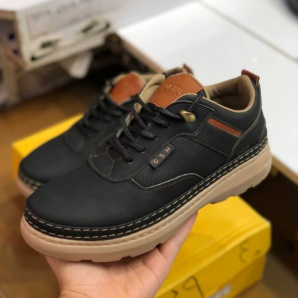 کفش چرم مردانه مدل فراز رنگ مشکی