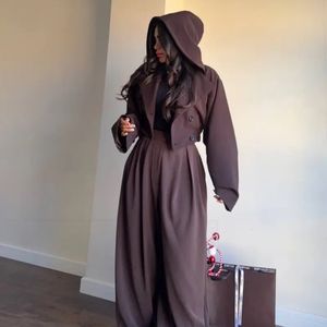 خرید اینترنتی کت کلاه دار کمر کش Vamp کد : 103876